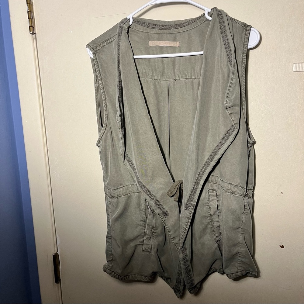 Max Jeans Olive Green Sleeveless Vest